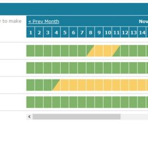 Rental Property Booking Calendar